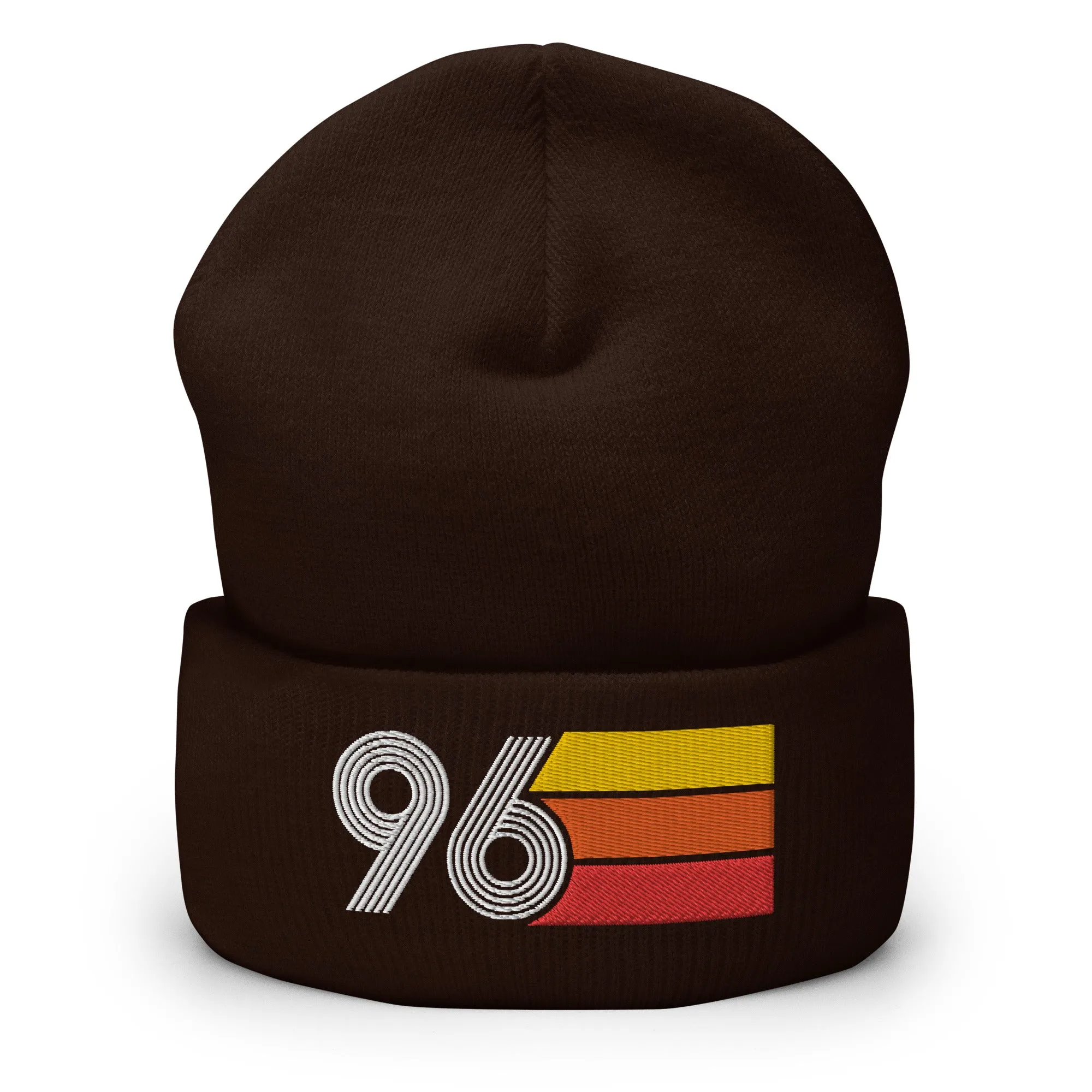 96 Number 1996 Birthday Retro Men's Women's Cuffed Beanie