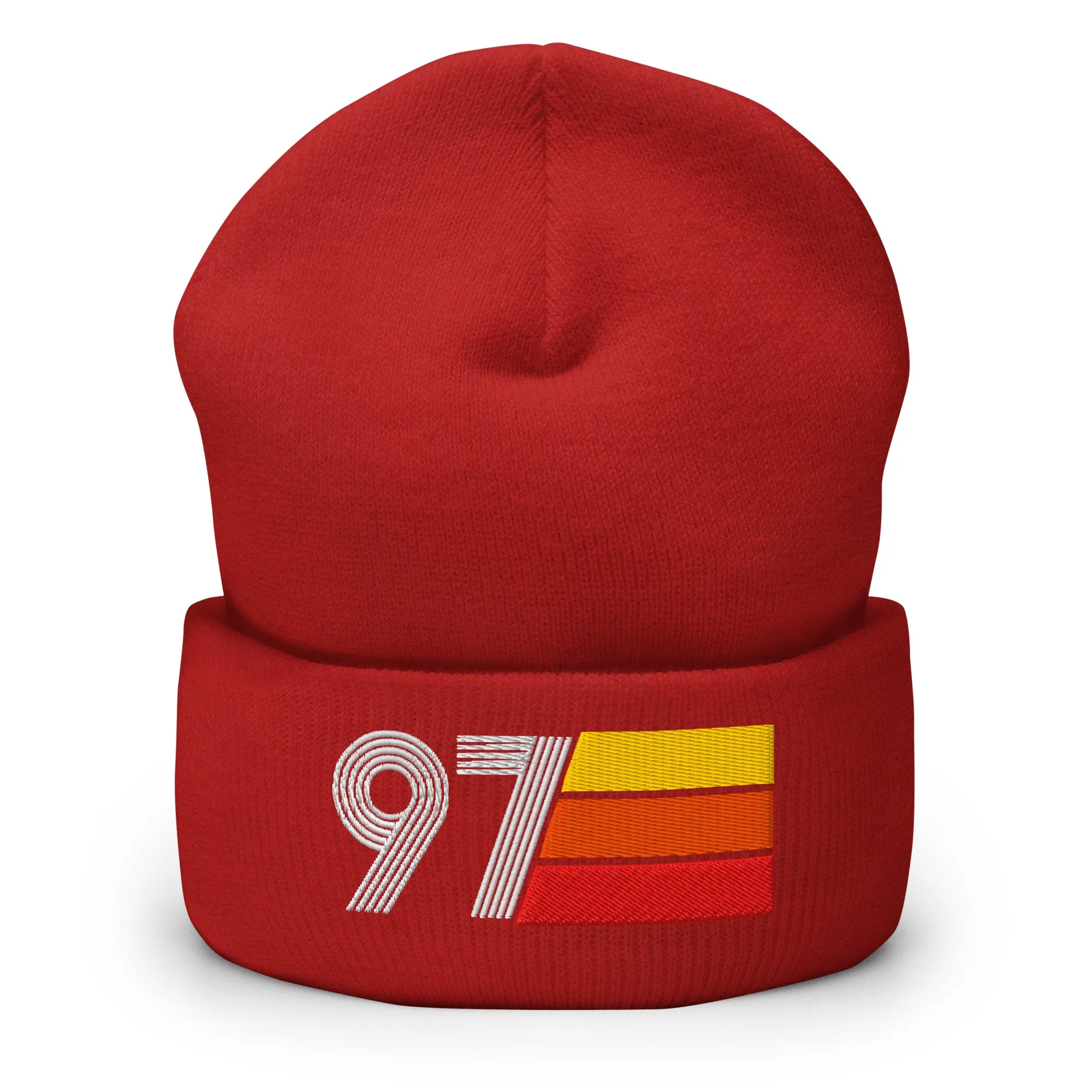 97 Number 1997 Birthday Retro Men's Women's Cuffed Beanie