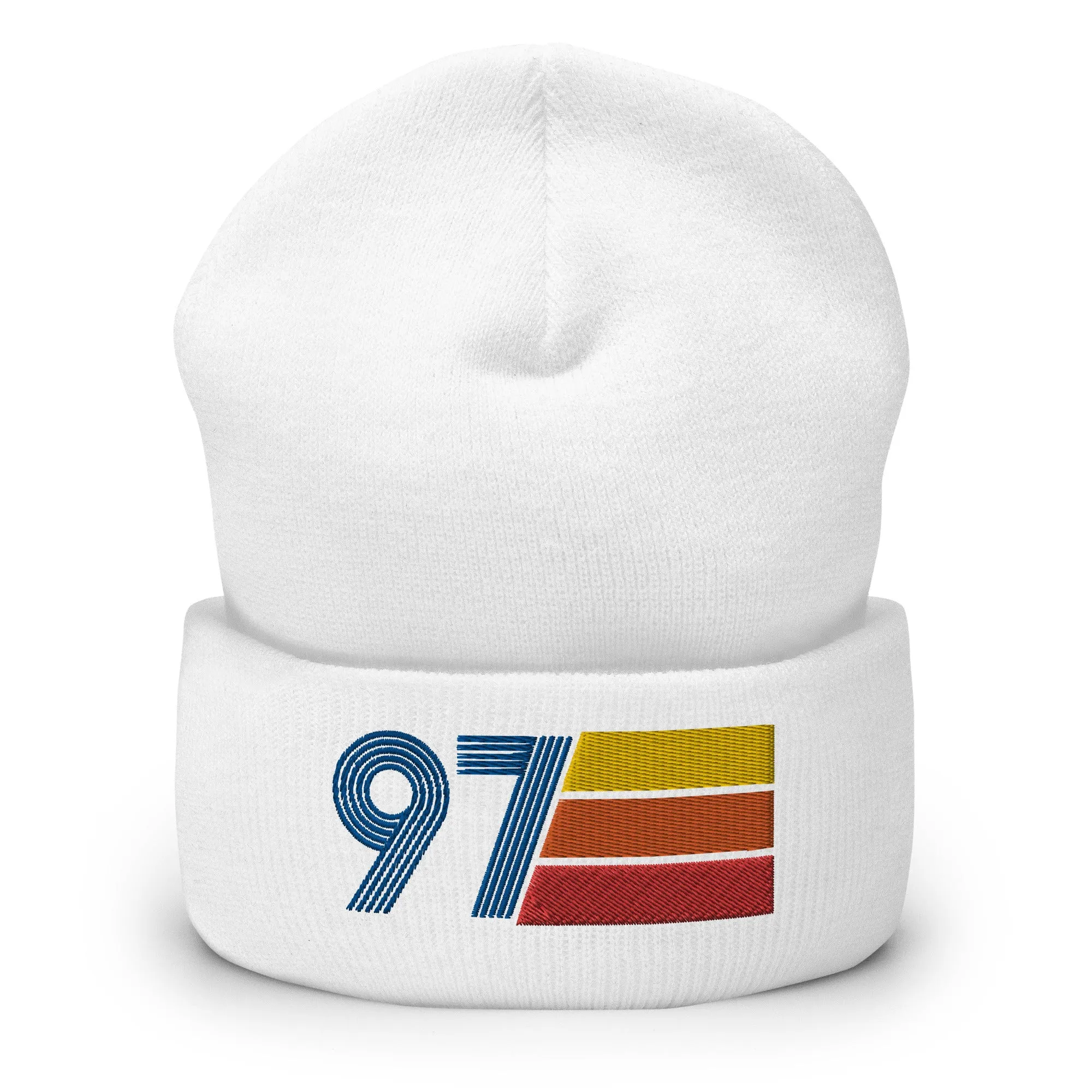 97 Number 1997 Birthday Retro Men's Women's Cuffed Beanie