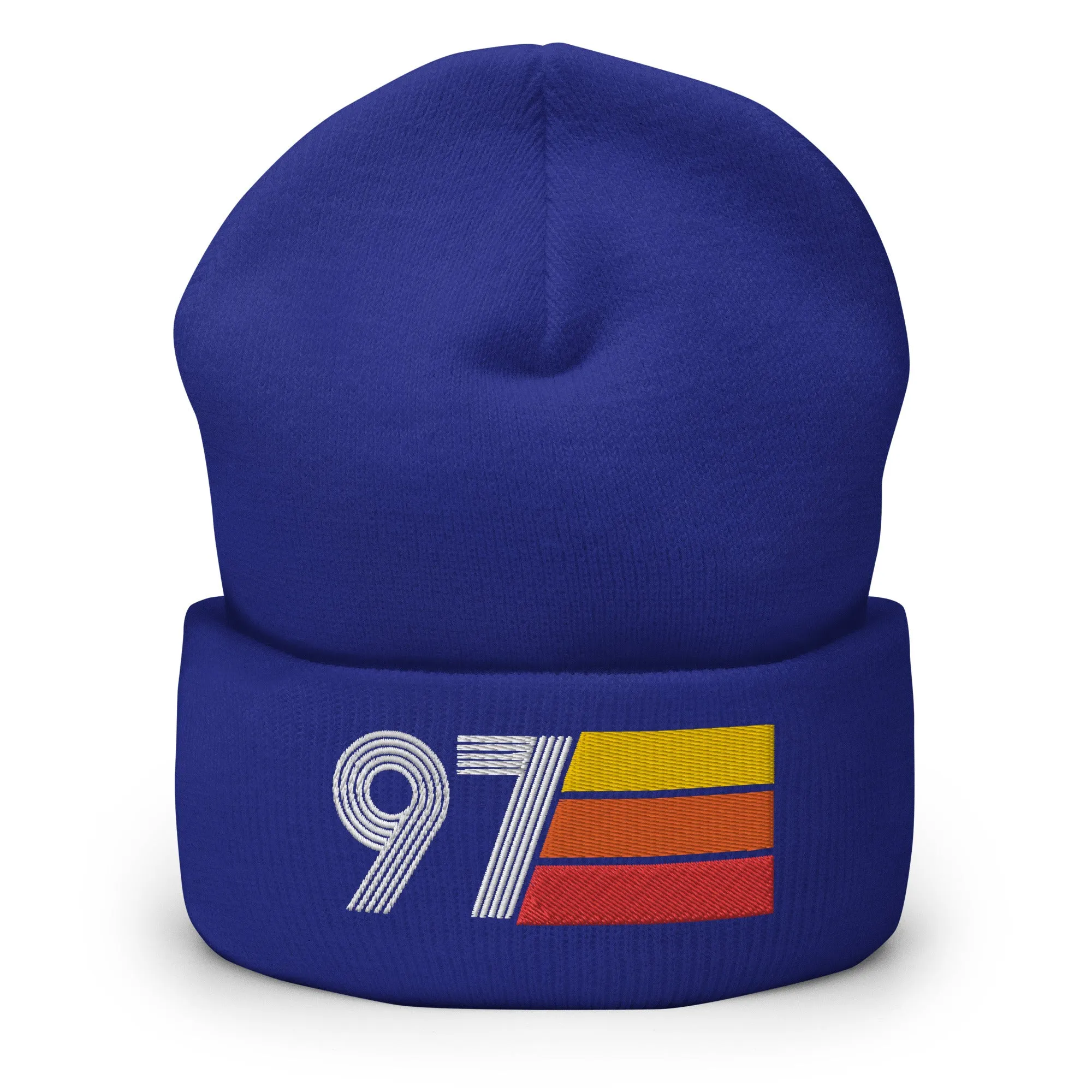 97 Number 1997 Birthday Retro Men's Women's Cuffed Beanie