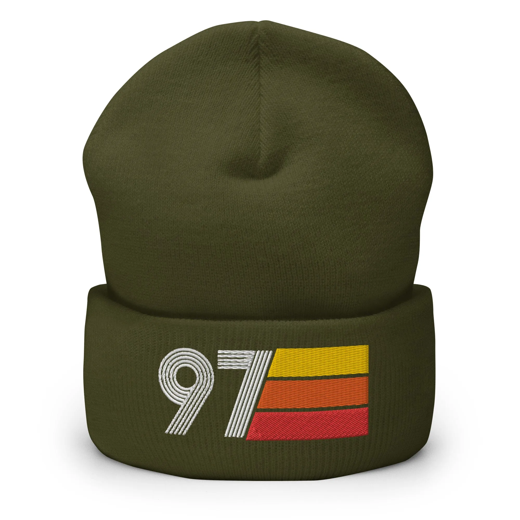 97 Number 1997 Birthday Retro Men's Women's Cuffed Beanie