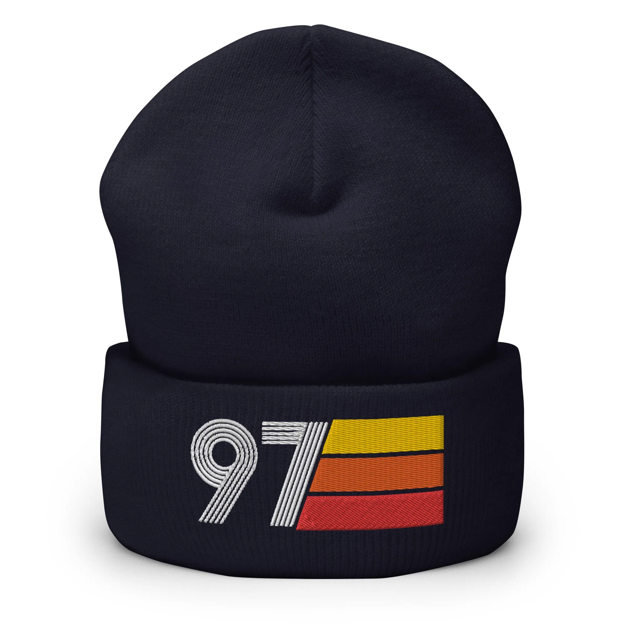 97 Number 1997 Birthday Retro Men's Women's Cuffed Beanie