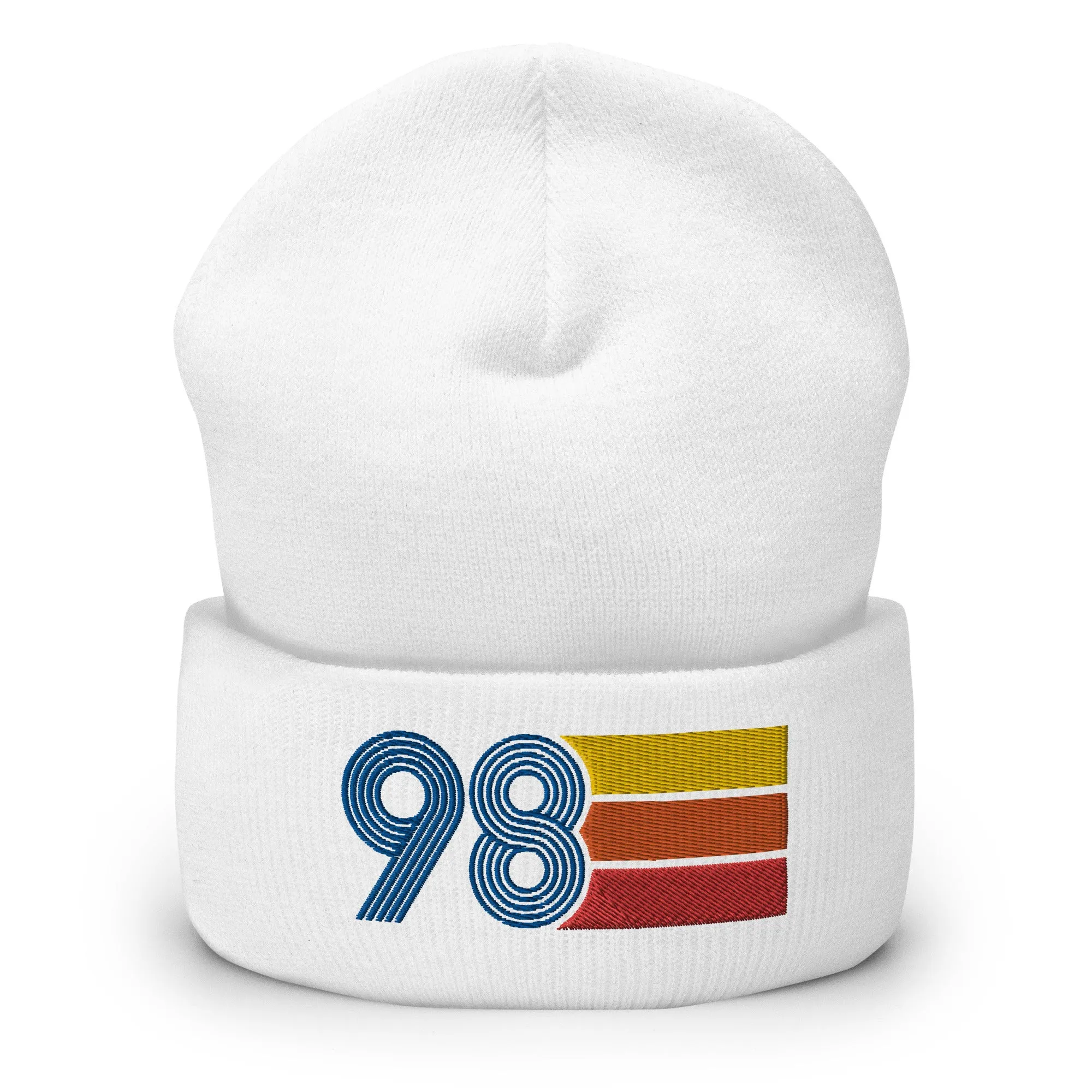 98 Number 1998 Birthday Retro Men's Women's Cuffed Beanie