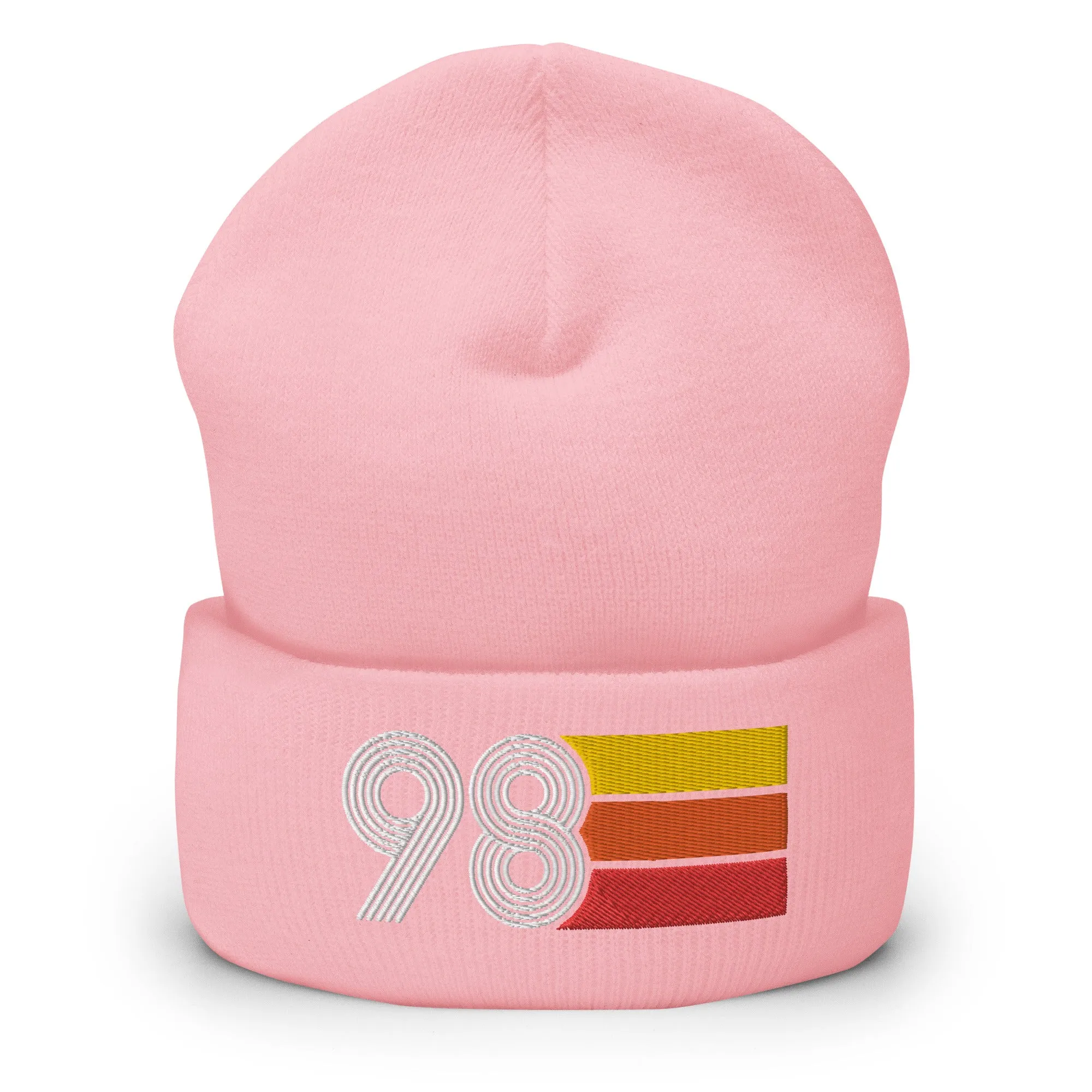 98 Number 1998 Birthday Retro Men's Women's Cuffed Beanie