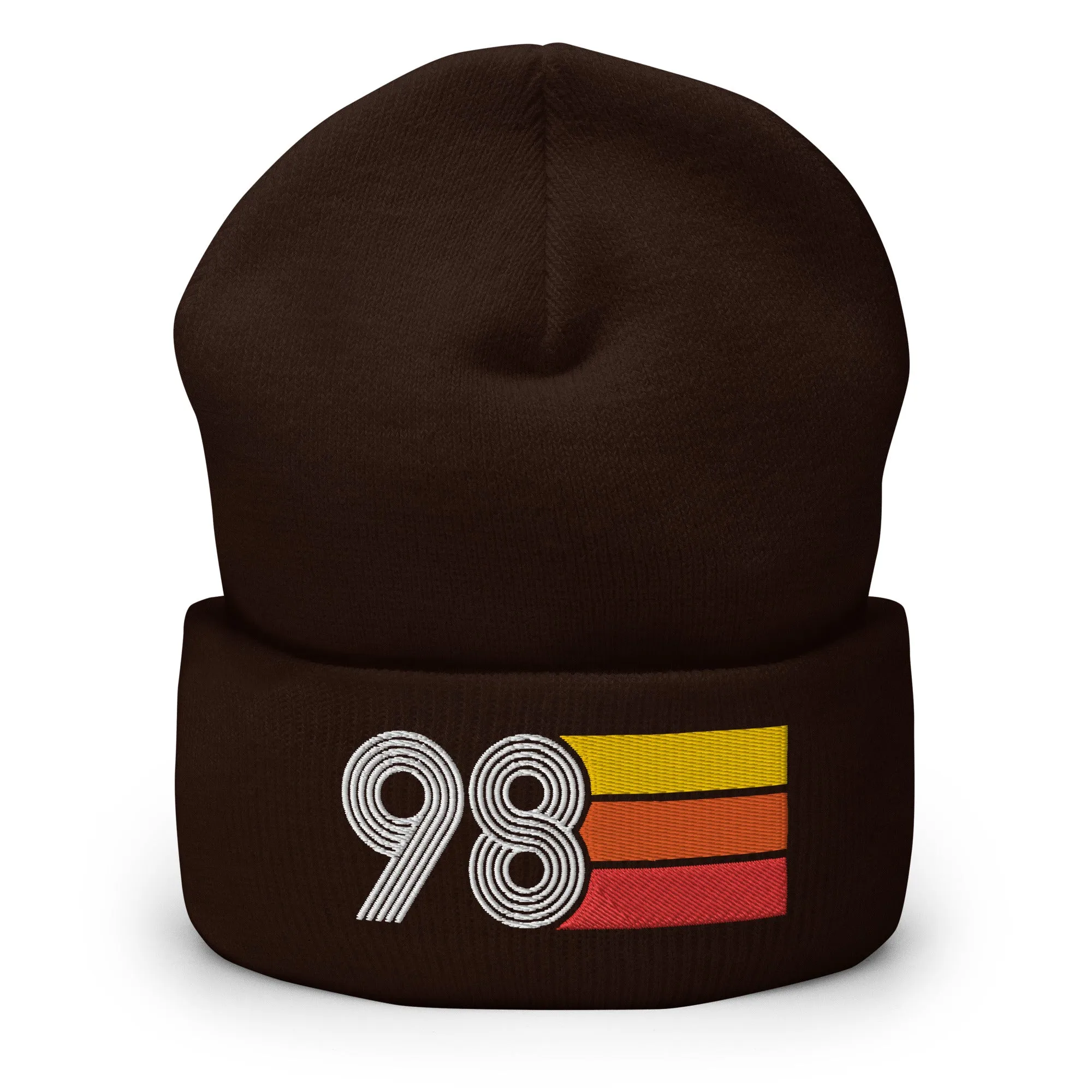 98 Number 1998 Birthday Retro Men's Women's Cuffed Beanie