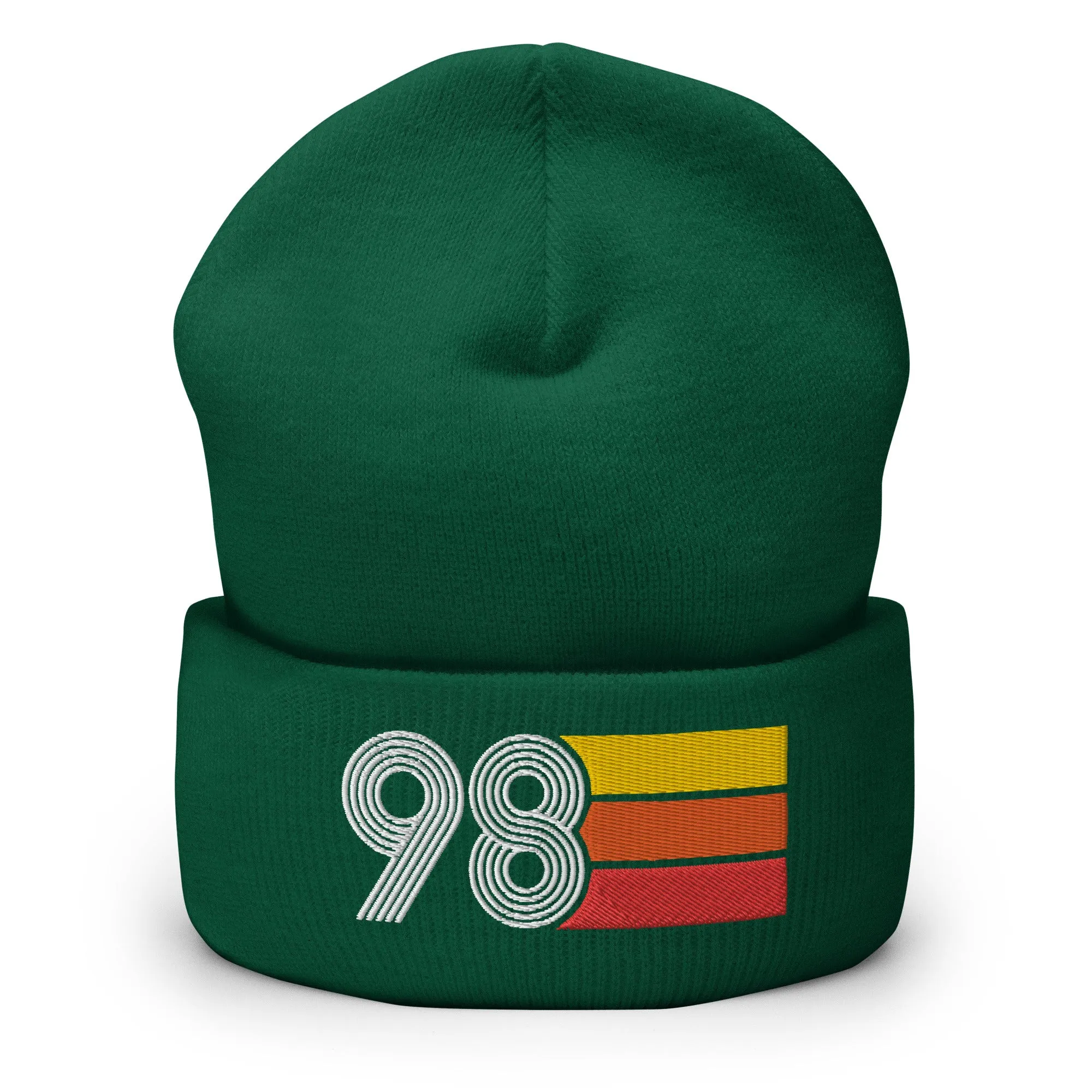 98 Number 1998 Birthday Retro Men's Women's Cuffed Beanie