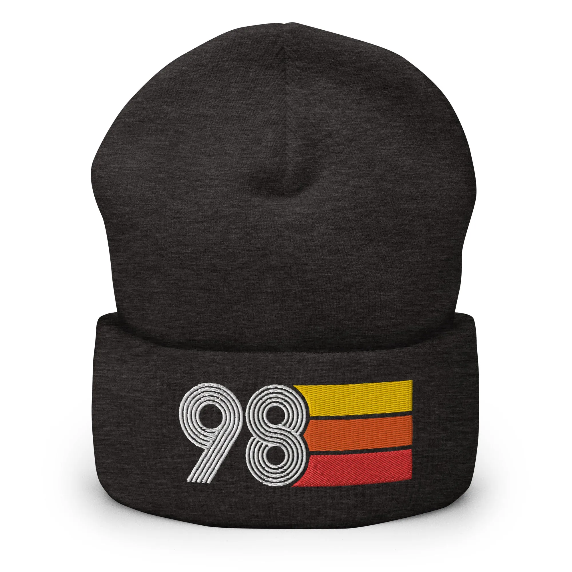 98 Number 1998 Birthday Retro Men's Women's Cuffed Beanie