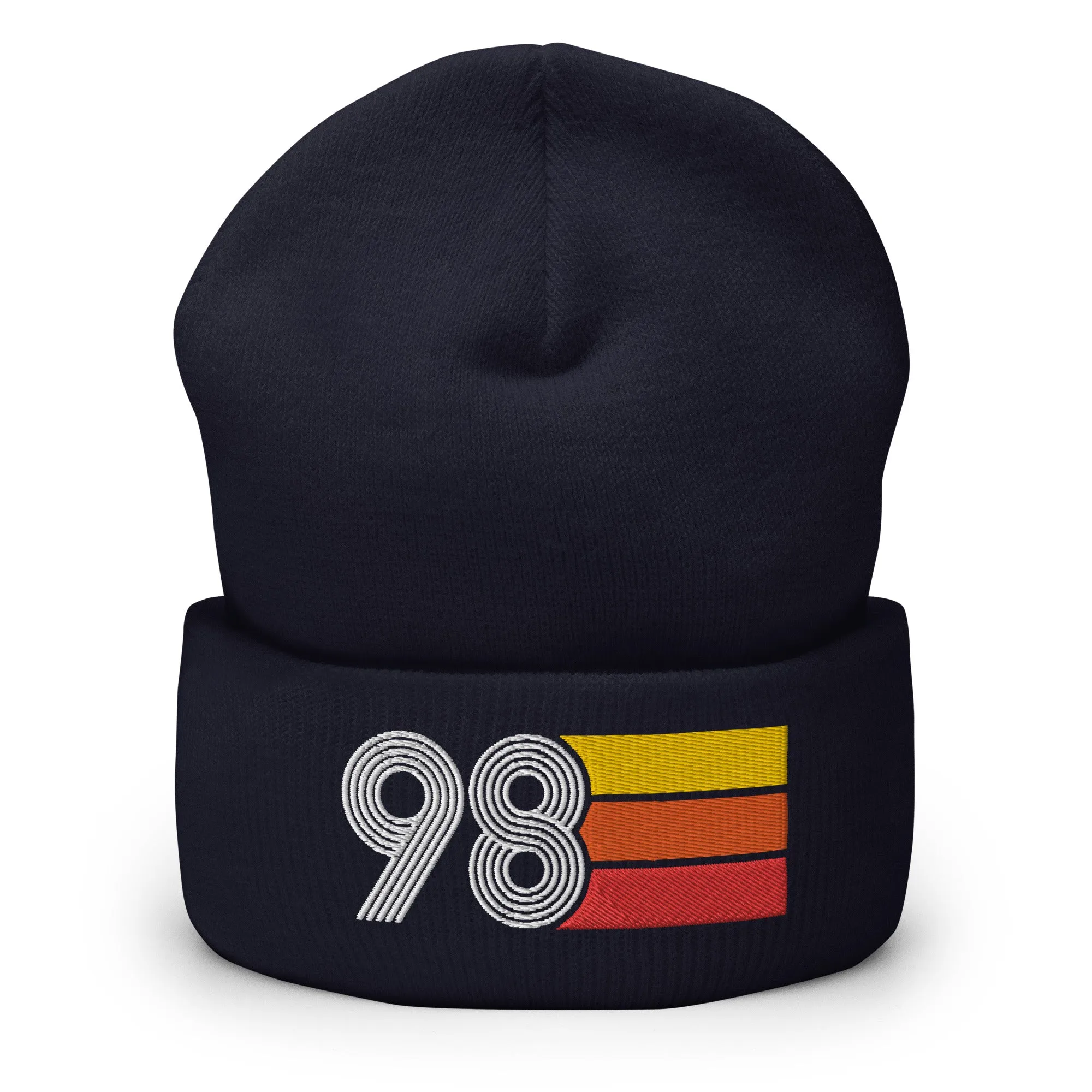 98 Number 1998 Birthday Retro Men's Women's Cuffed Beanie