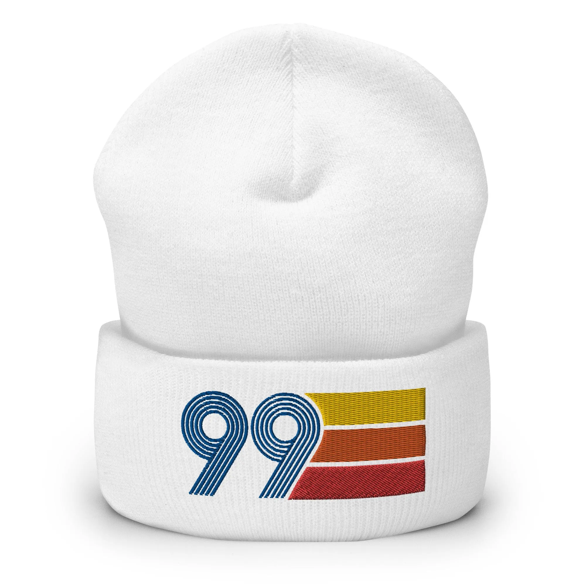 99 Number 1999 Birthday Retro Men's Women's Cuffed Beanie