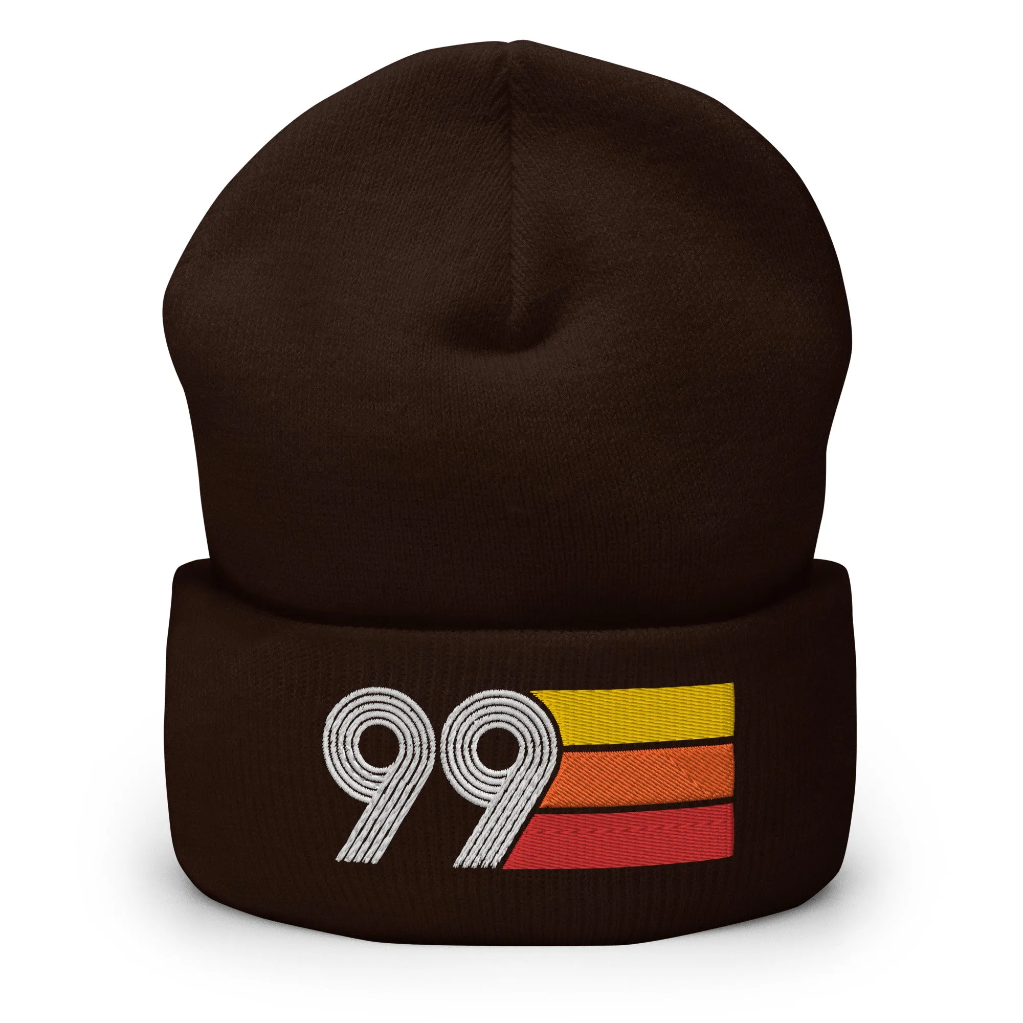 99 Number 1999 Birthday Retro Men's Women's Cuffed Beanie