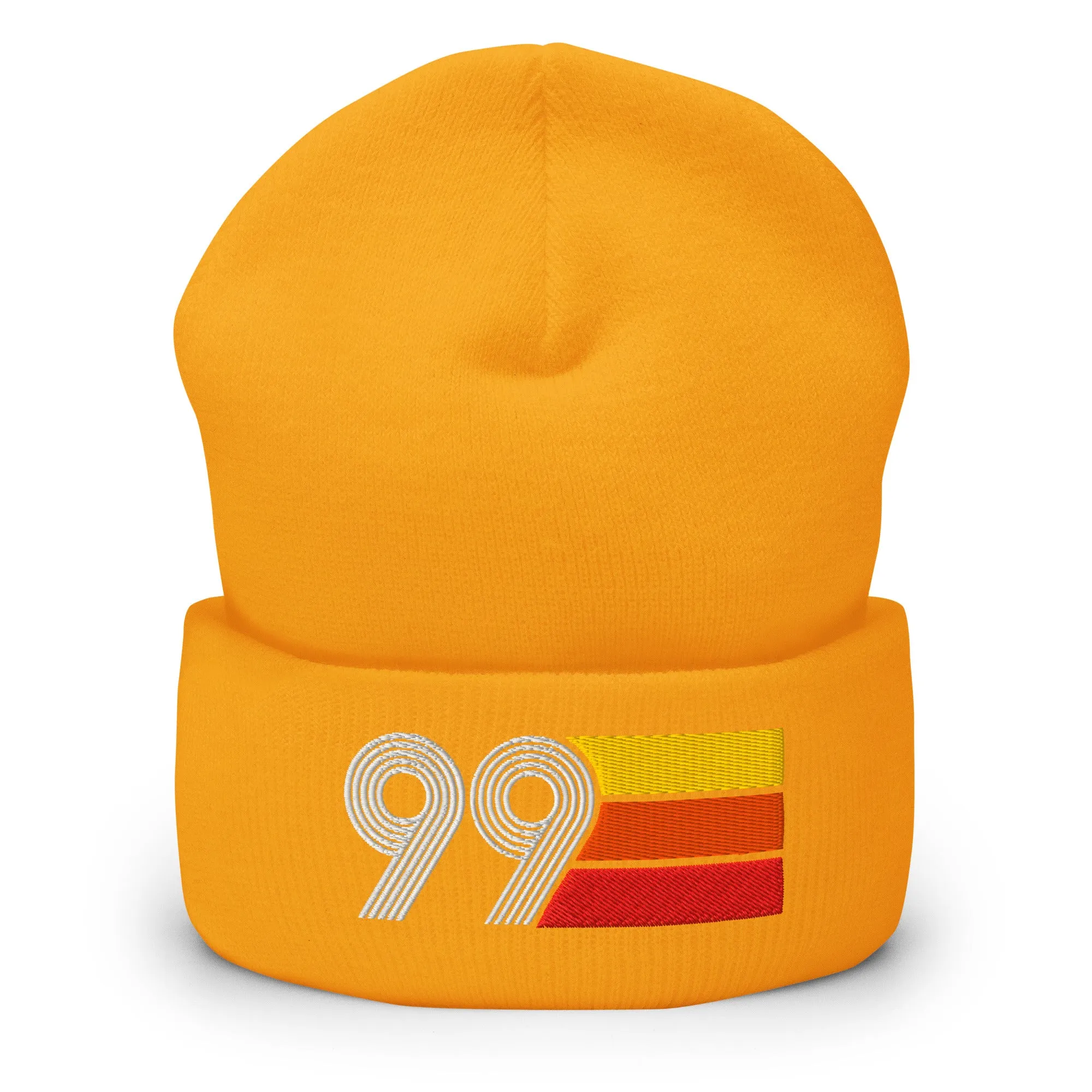 99 Number 1999 Birthday Retro Men's Women's Cuffed Beanie