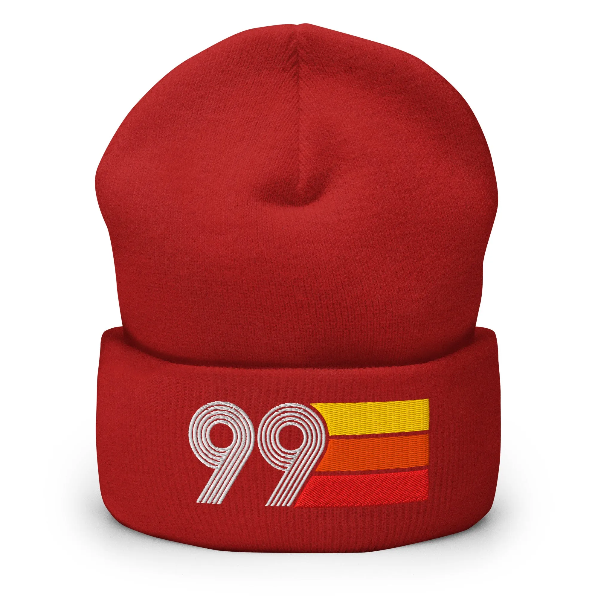 99 Number 1999 Birthday Retro Men's Women's Cuffed Beanie