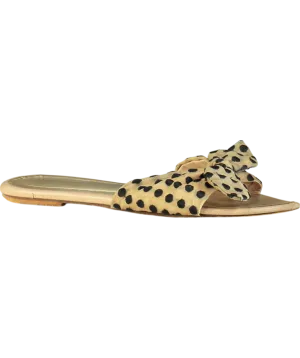 A PIEDI Beige Polka Dot Sandals UK 7 EU 40 👠