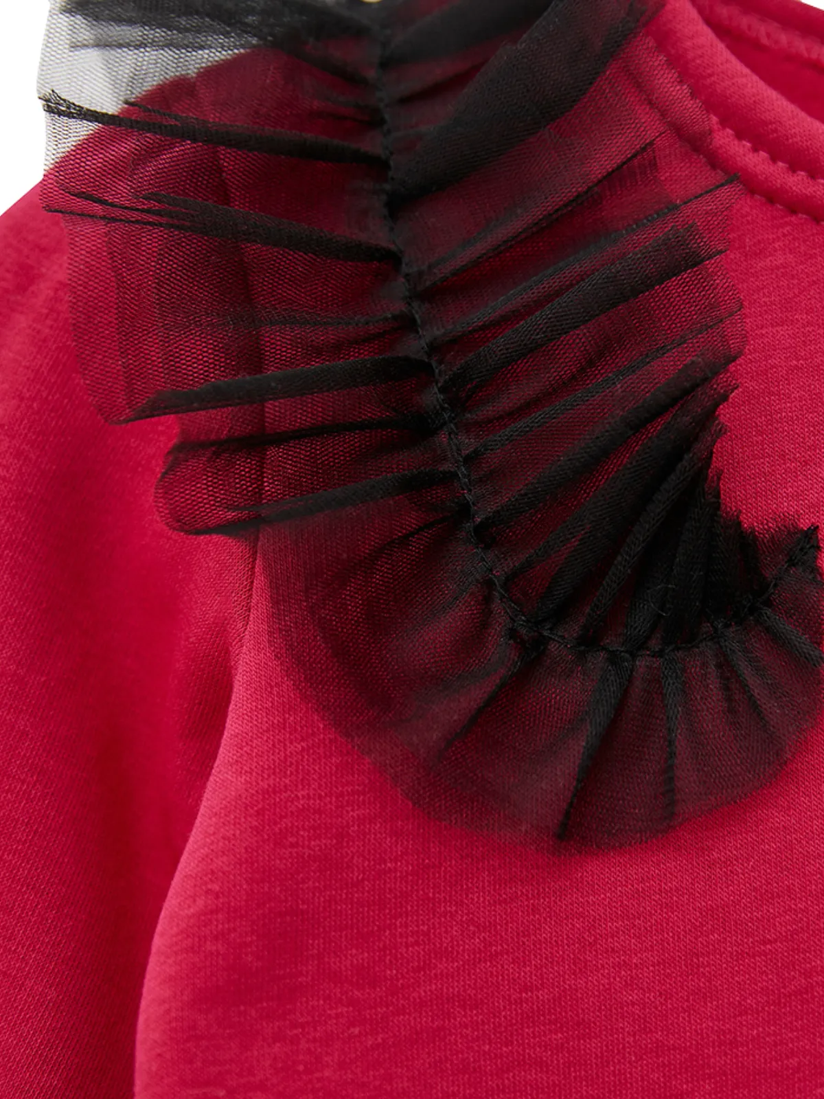 Adorable Pink Tulle Shoulder Tunic by Kids Couture