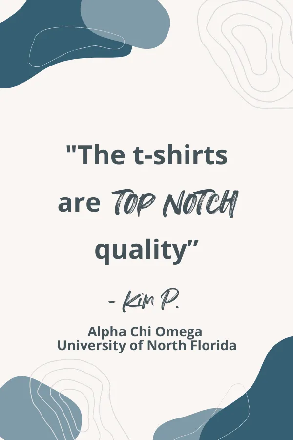 Alpha Delta Pi Recruitment Block Letter Notch Tee