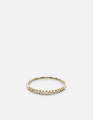 Amal Ring, 14k Gold Pavé