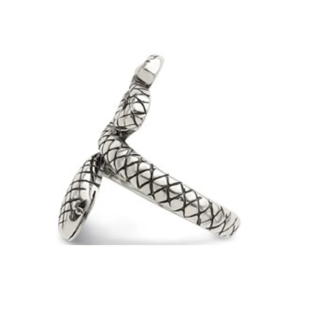 Antiqued Snake Toe Ring