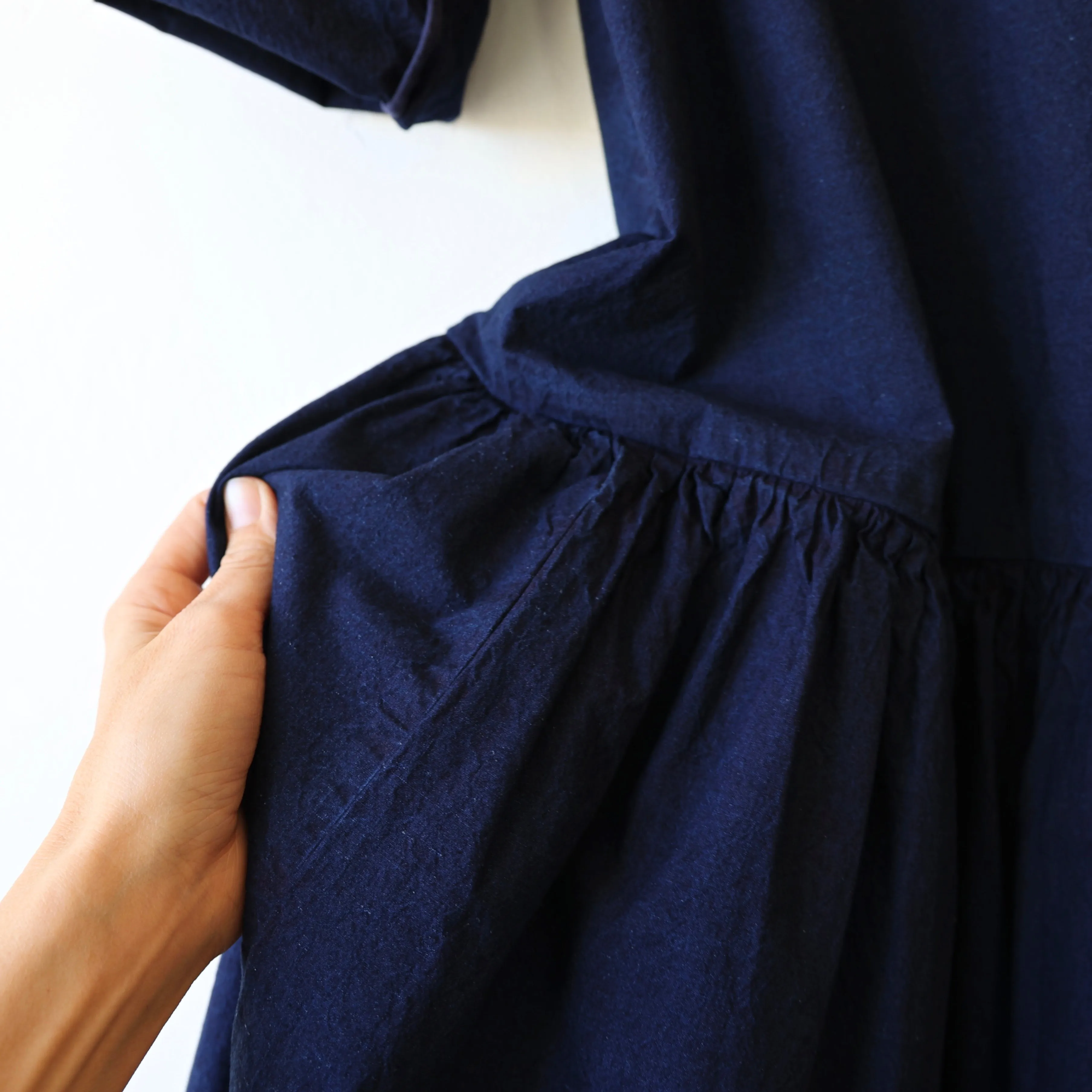 Apuntob Cotton Easy Dress - Indigo