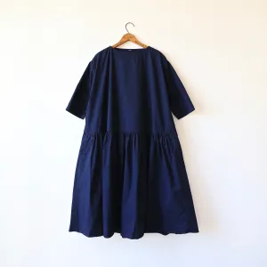 Apuntob Cotton Easy Dress - Indigo