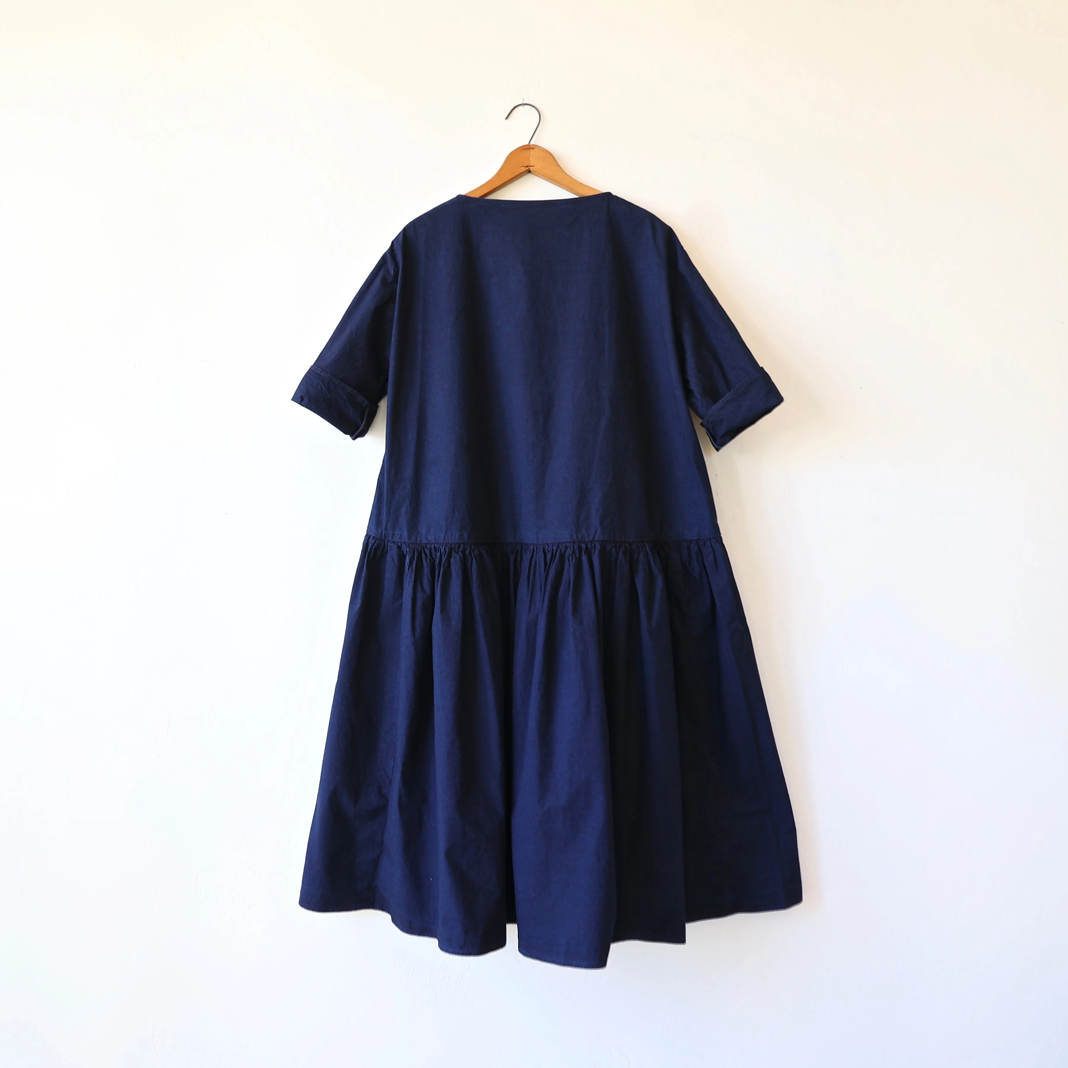 Apuntob Cotton Easy Dress - Indigo