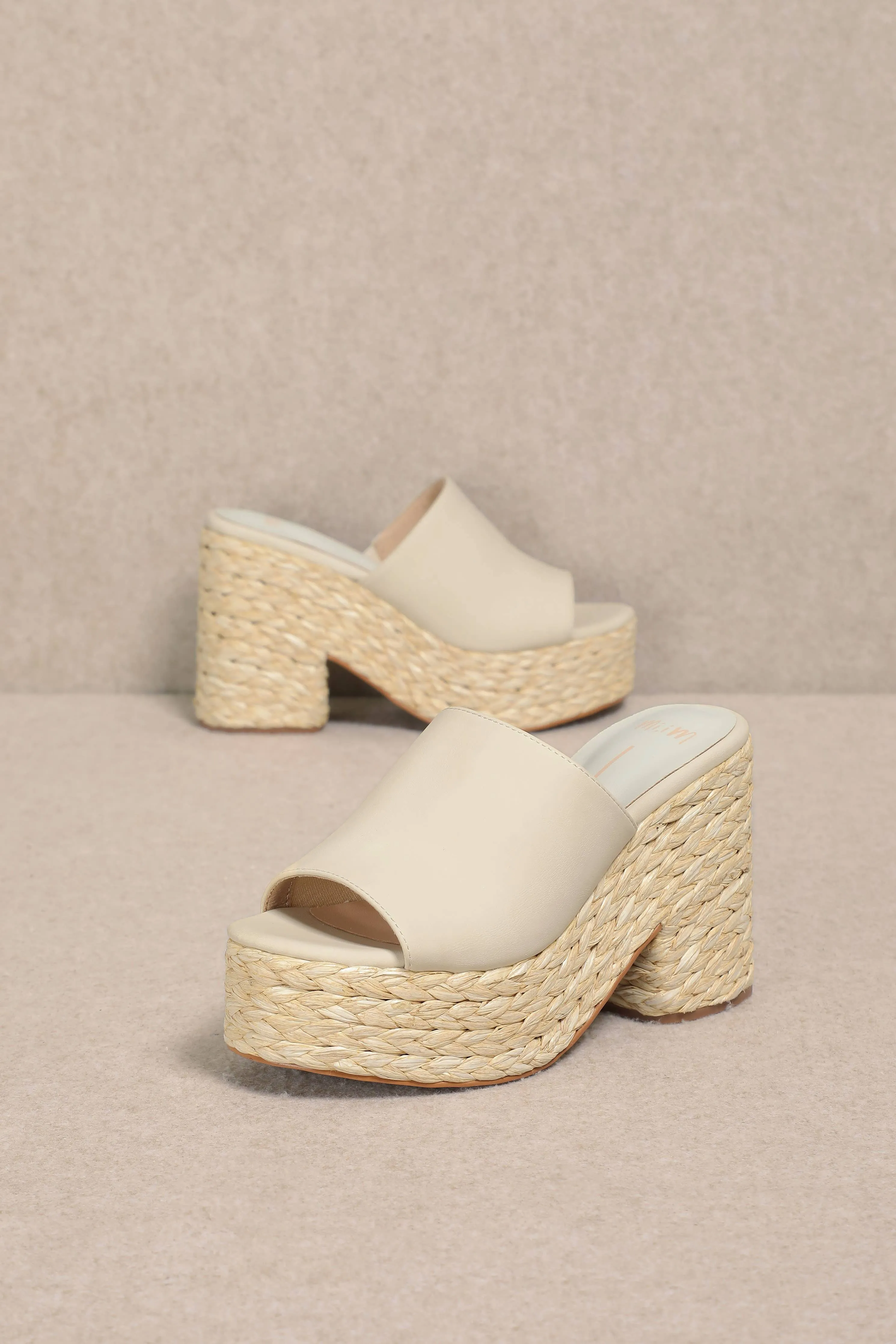 ASHLYN RAFFIA HEELS