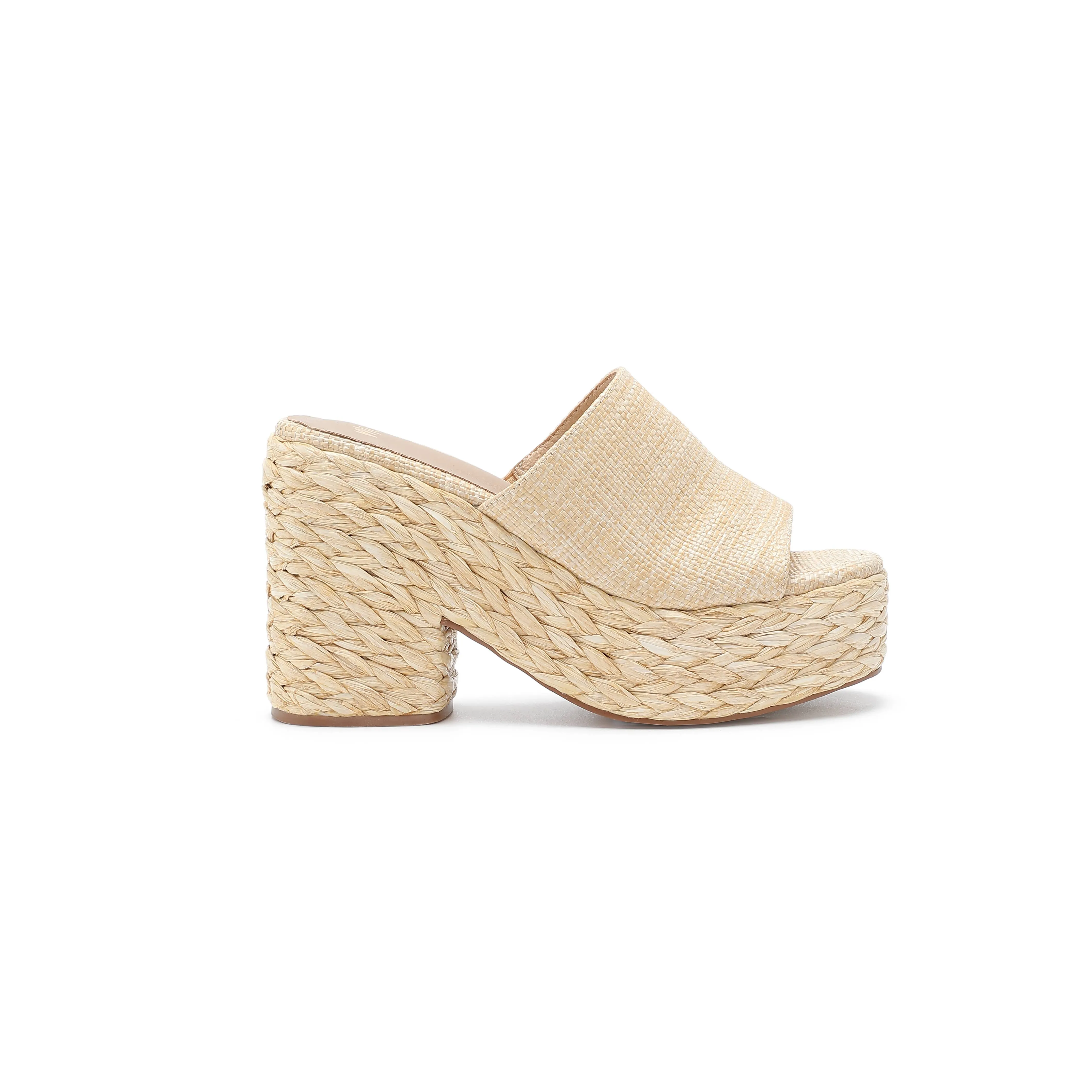 ASHLYN RAFFIA HEELS