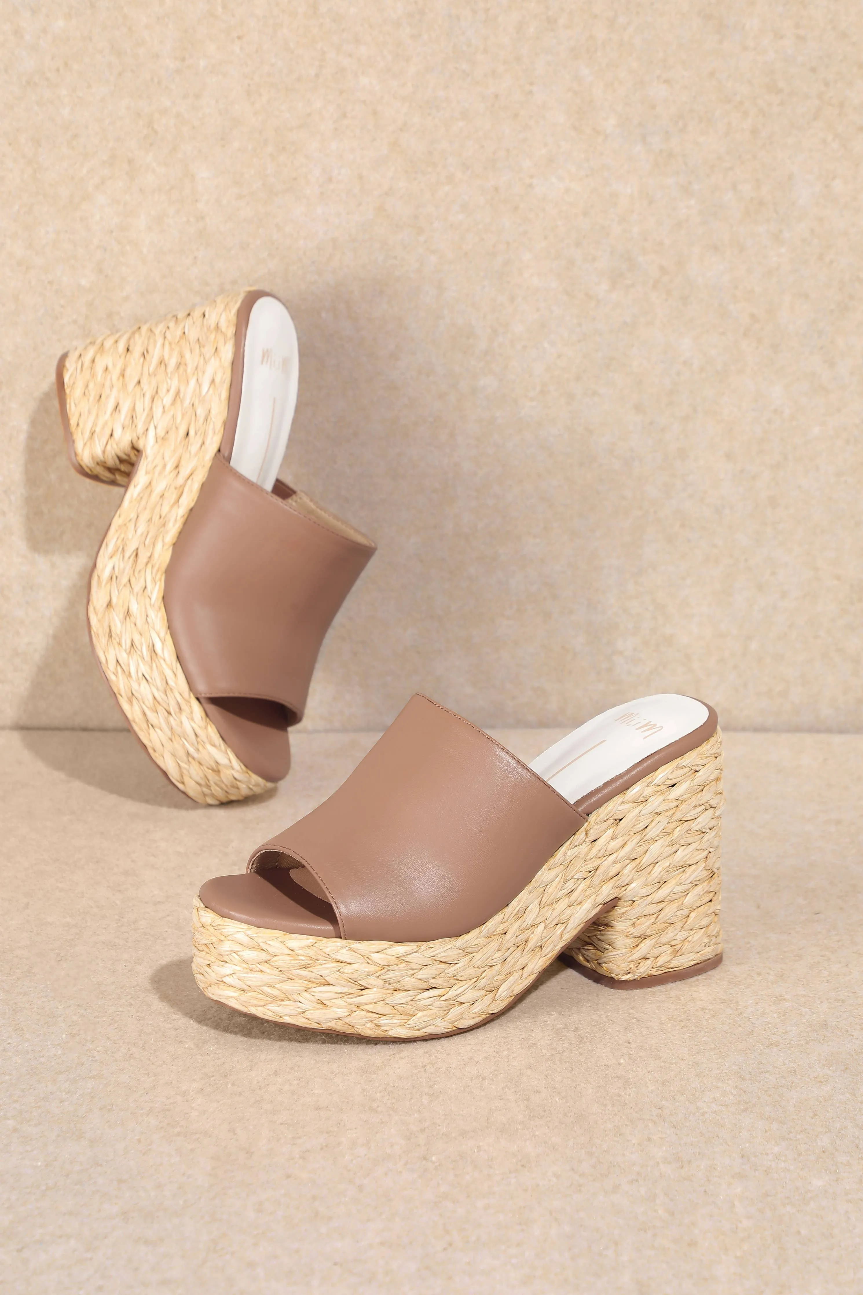 ASHLYN RAFFIA HEELS