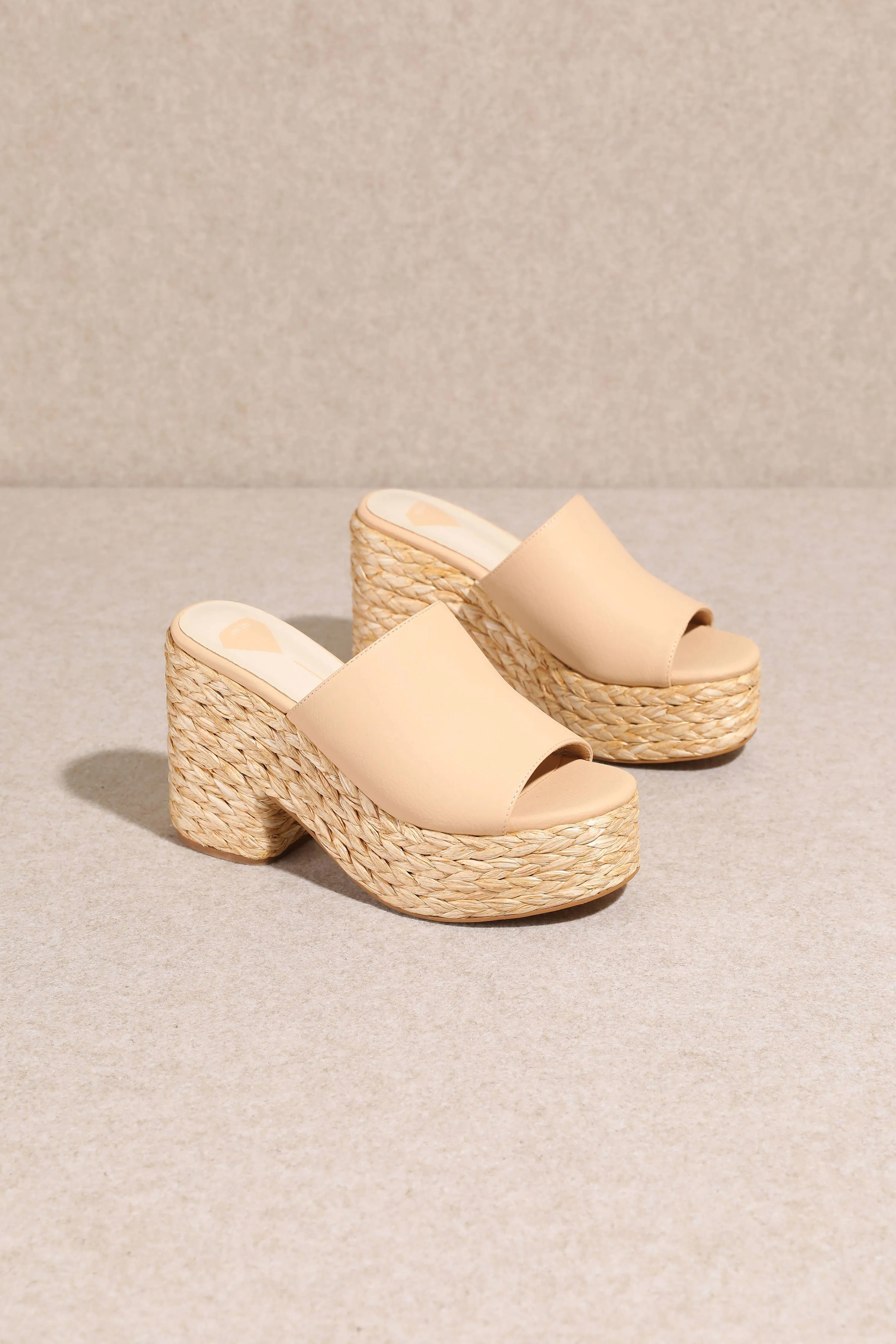 ASHLYN RAFFIA HEELS