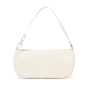 Barabum Retro Classic Crocodile Pattern Shoulder Bag with Zipper Closure