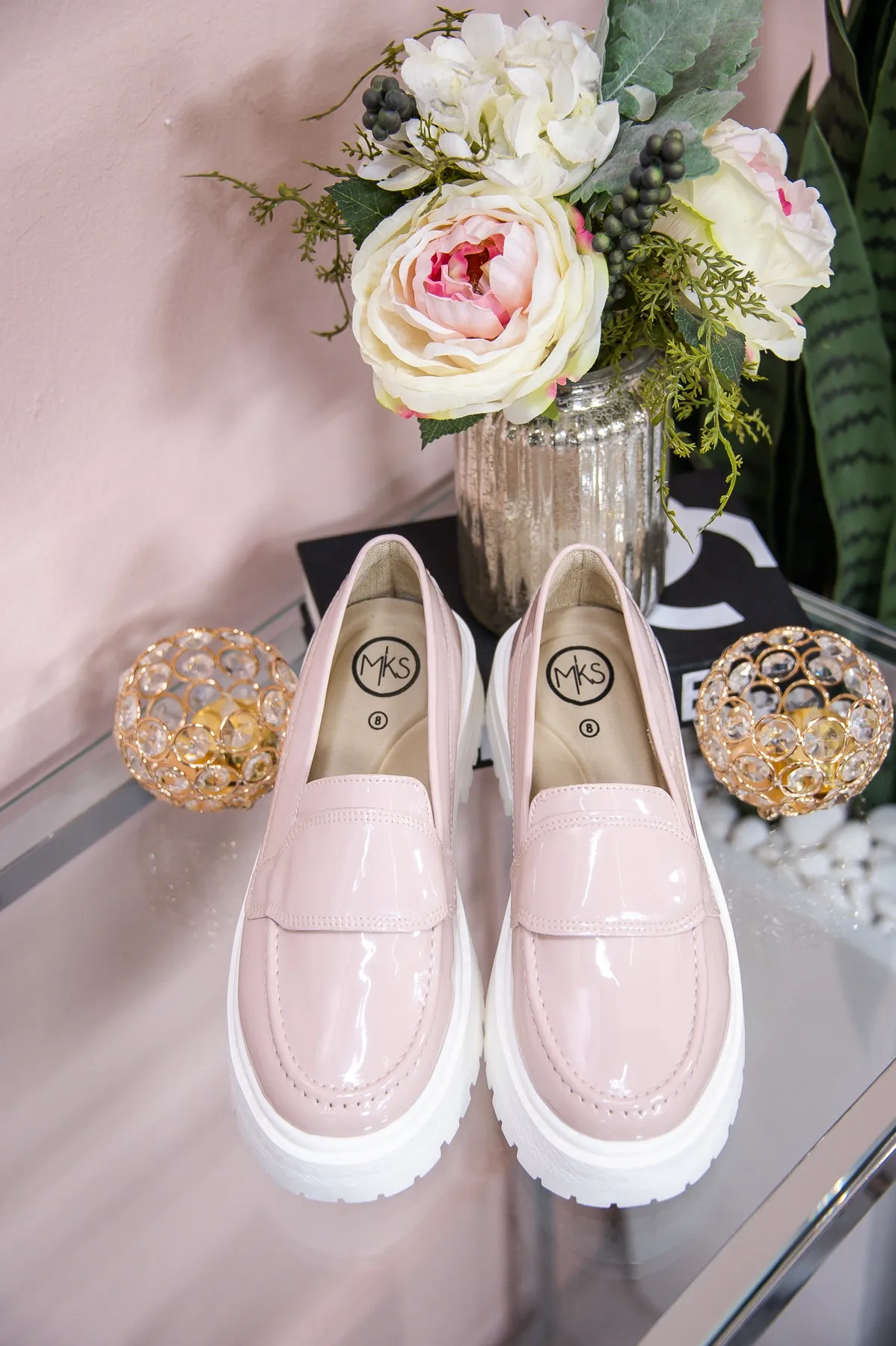 Best Foot Forward Blush Solid Slip-On Loafers - SHO2578BS