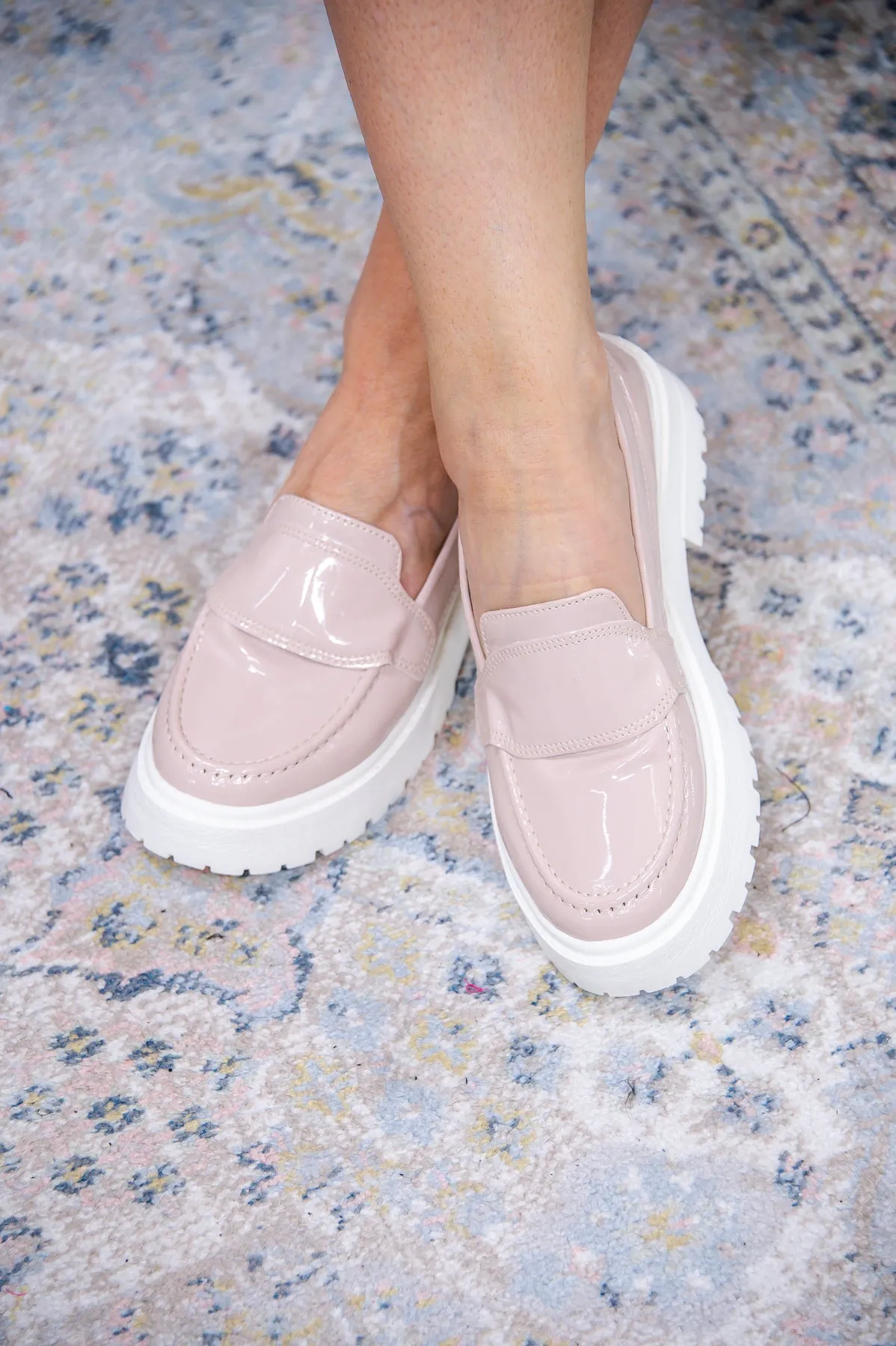 Best Foot Forward Blush Solid Slip-On Loafers - SHO2578BS
