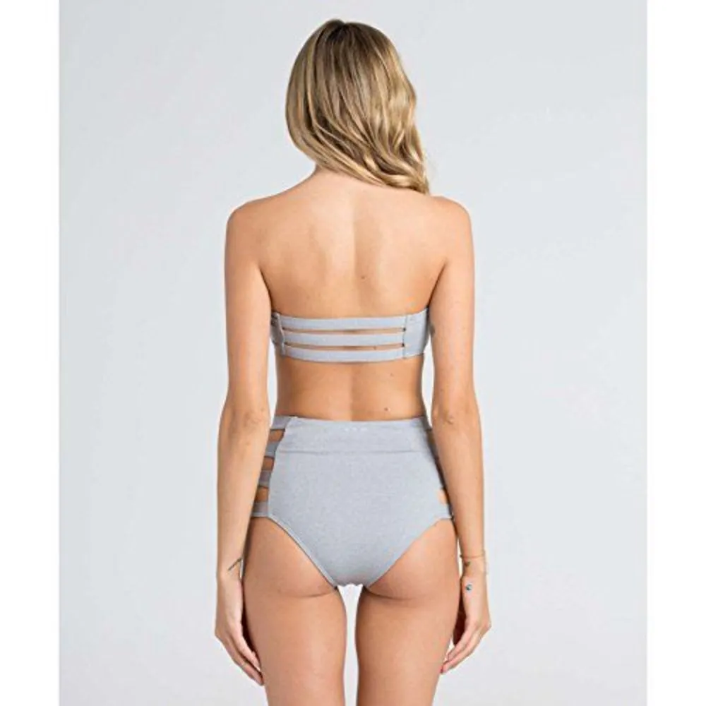 BILLABONG ITS DETAILS RETRO HIGH WAIST BOTTOM GREY