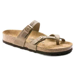 Birkenstock Mayari Oiled Leather Tobacco Brown
