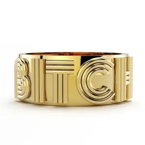 BITCH Band in Gold
