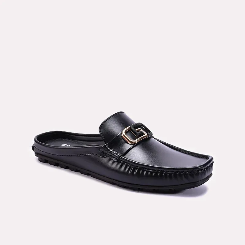 Black Mule Loafers For Men 0130929