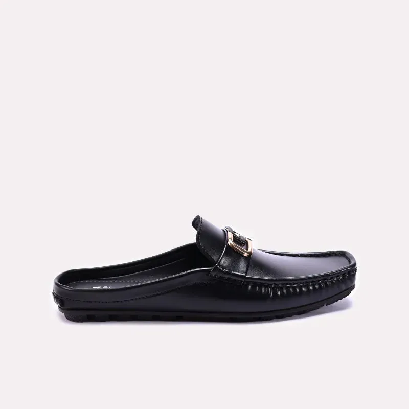 Black Mule Loafers For Men 0130929