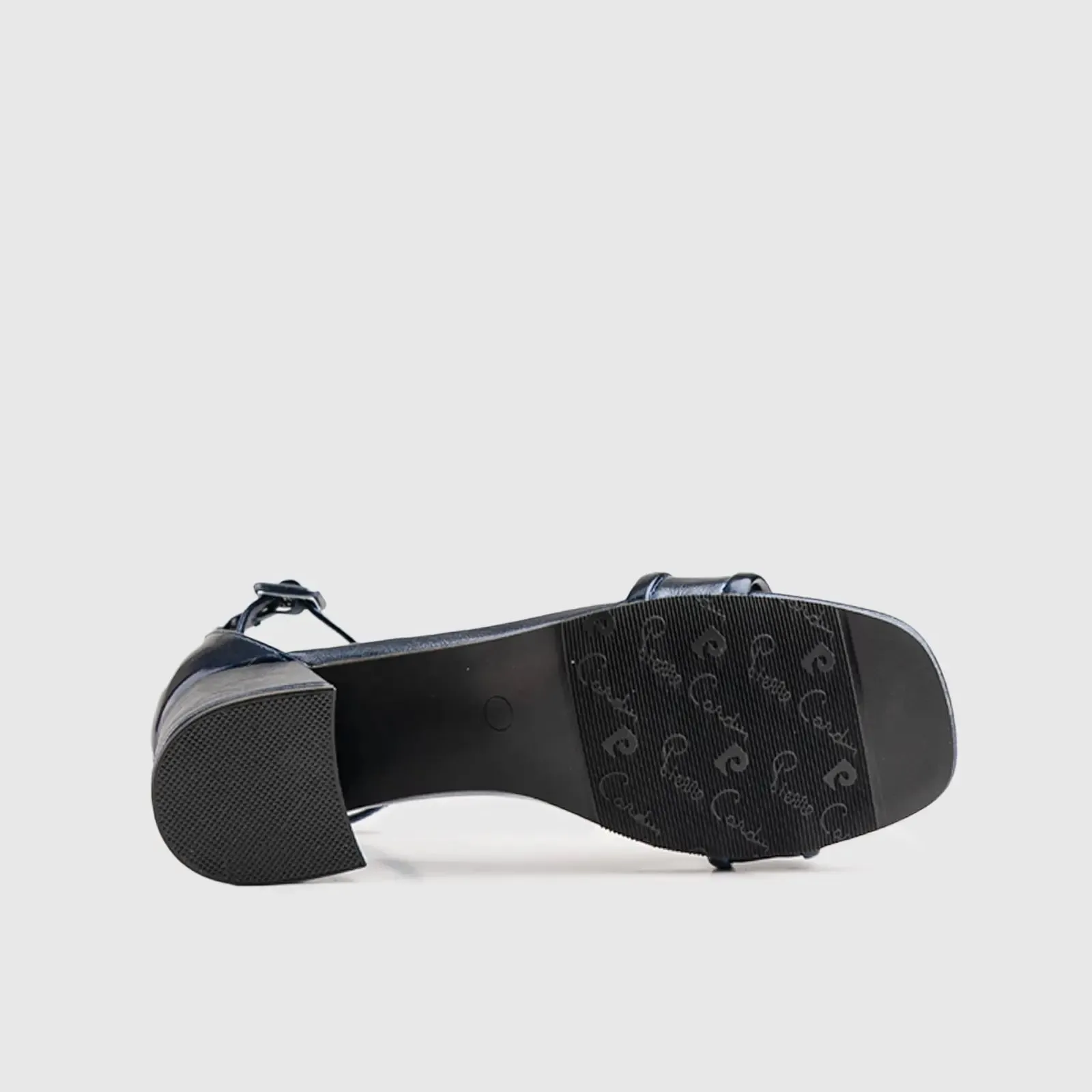 Block Heel Sandal Navy 10529