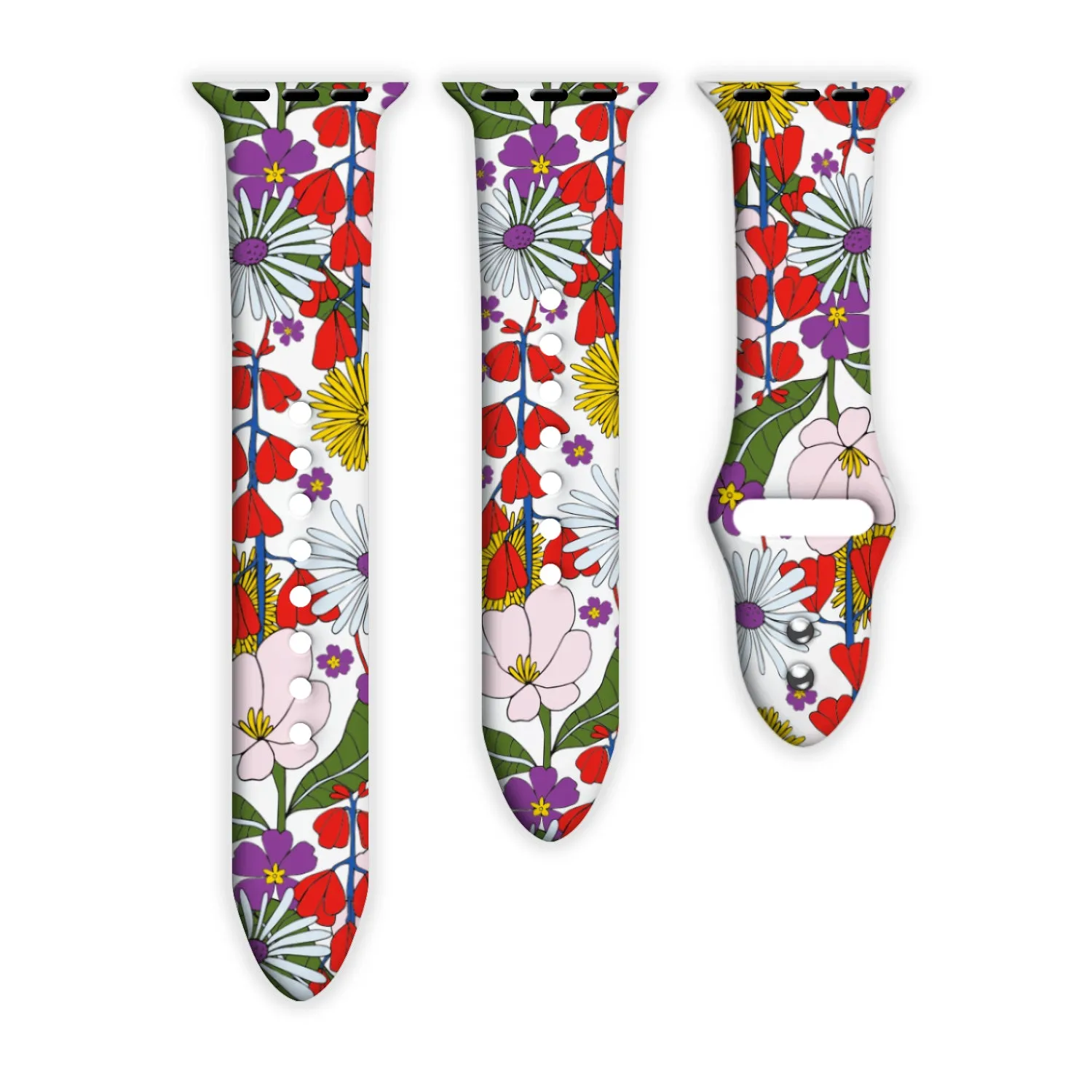 Blossom Ballet Print | Silicone Watch Band for Apple Watch ®   Watch Face Incl.