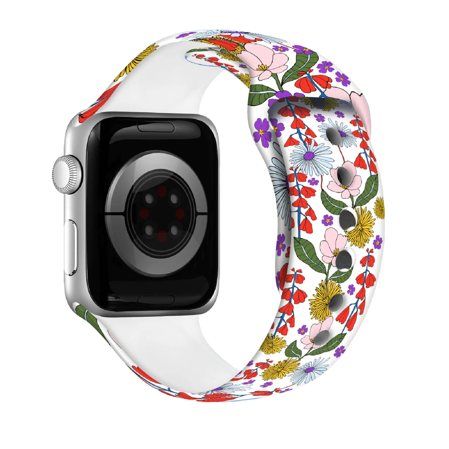 Blossom Ballet Print | Silicone Watch Band for Apple Watch ®   Watch Face Incl.