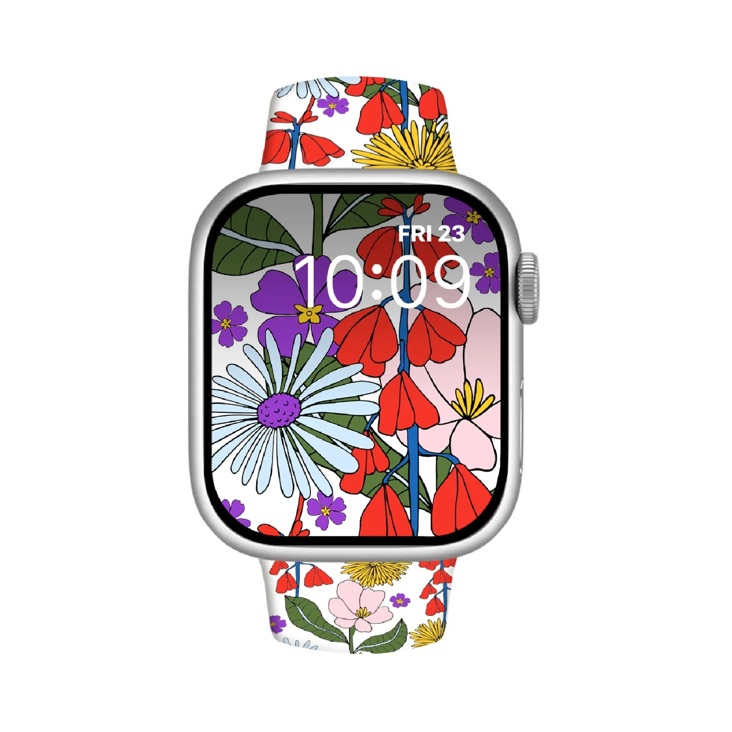 Blossom Ballet Print | Silicone Watch Band for Apple Watch ®   Watch Face Incl.