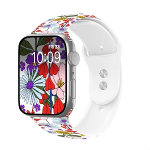Blossom Ballet Print | Silicone Watch Band for Apple Watch ®   Watch Face Incl.