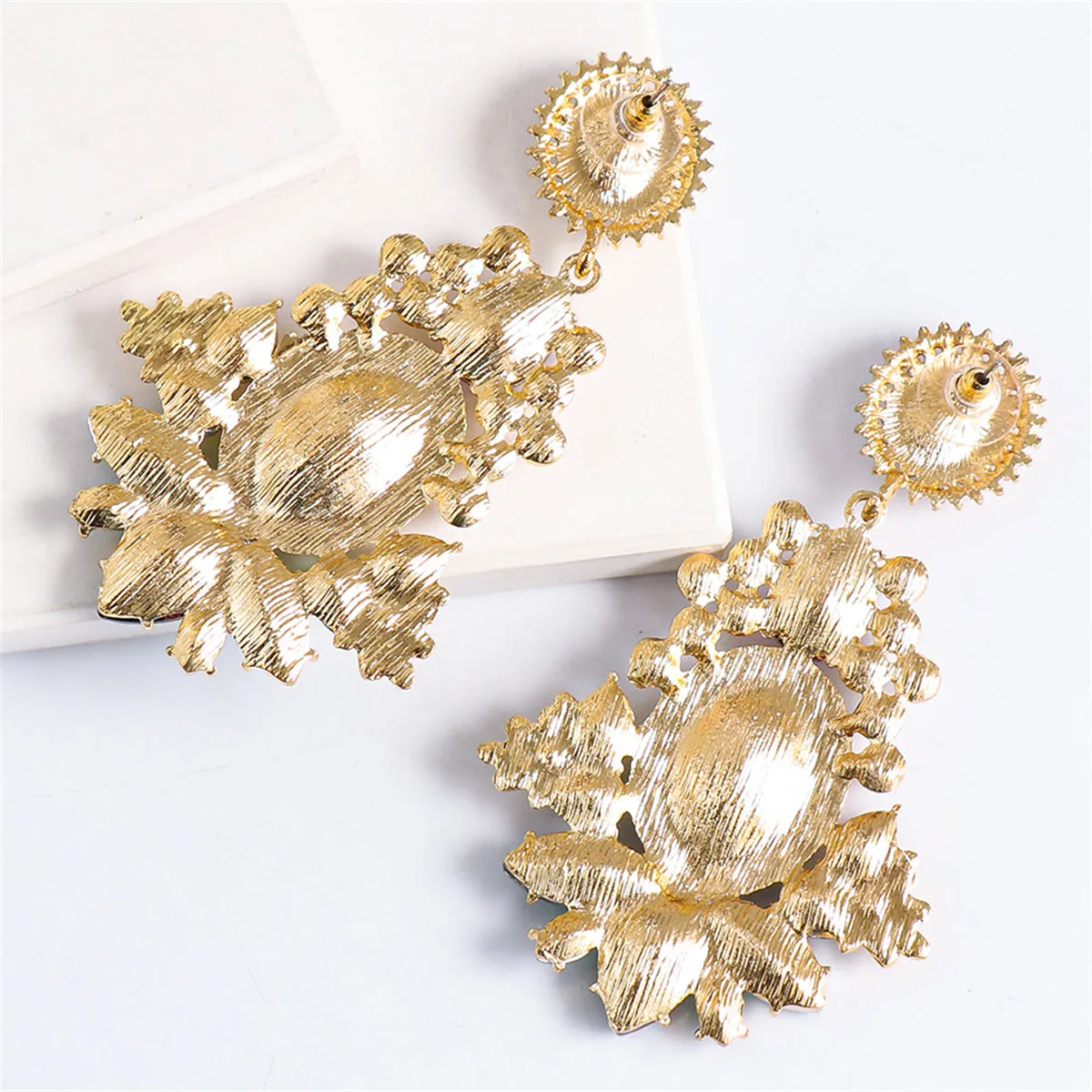 Blue Crystal & Cubic Zirconia Pearl 18K Gold-Plated Botany Drop Earrings
