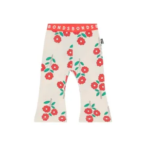 BONDS Roomies Flare Leggings - Garden Bouquet Cream