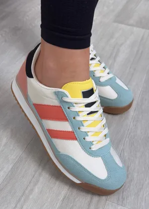 Britney Mix Colour Side Stripe Trainers