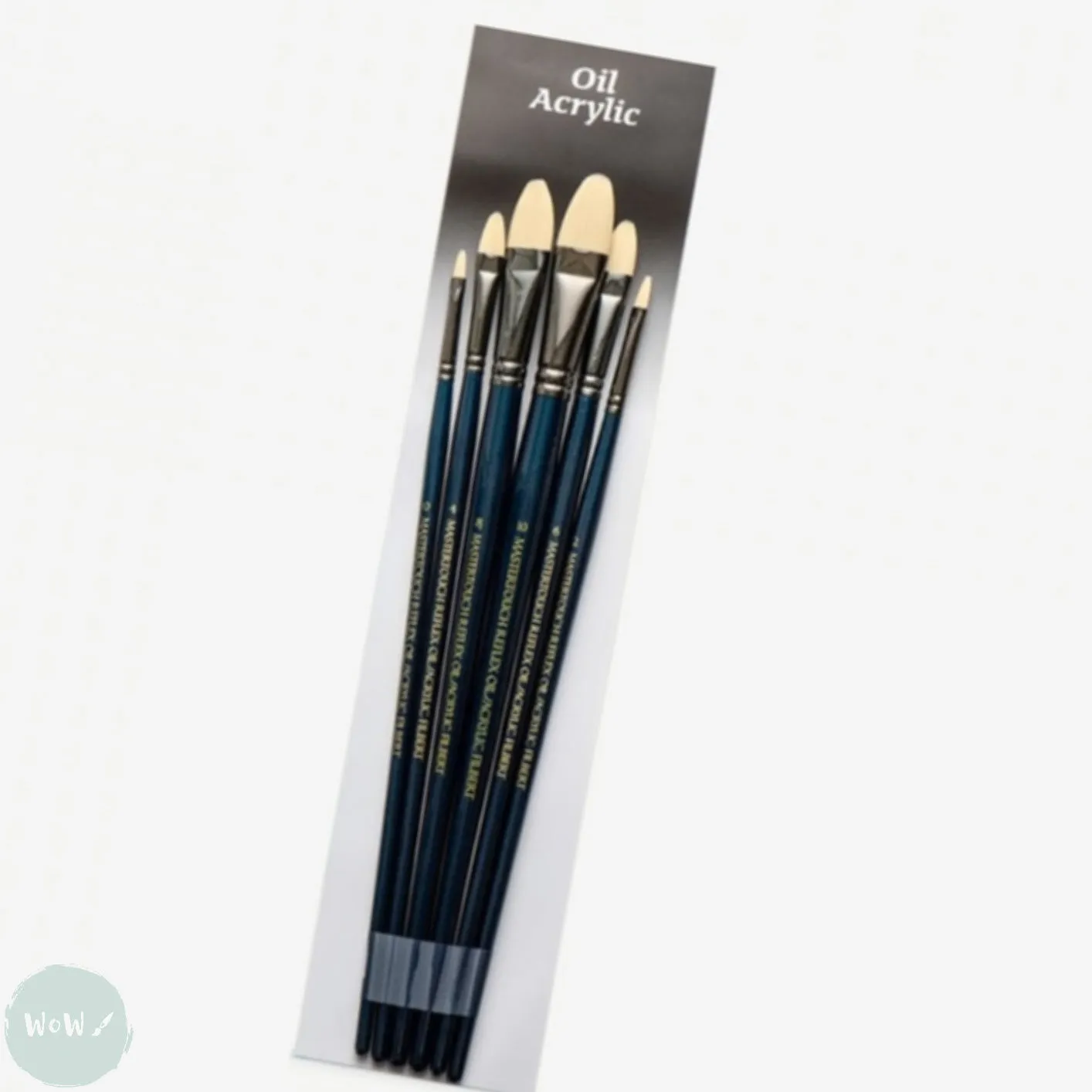 BRUSH SET - PRO ARTE - Mastertouch REFLEX - OILS & ACRYLICS - Brush Wallet Set - 6 Assorted FILBERTS