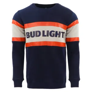 Bud Light Block Stripe Retro Crew Sweatshirt