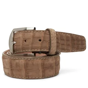 Buffed American Alligator Custom Belt 40mm in Fawn