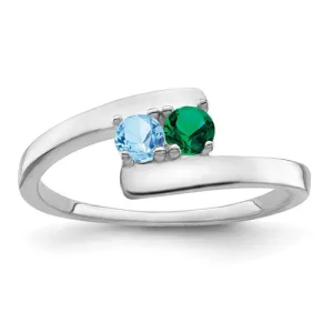 Bypass Family 3mm Birthstone Ring