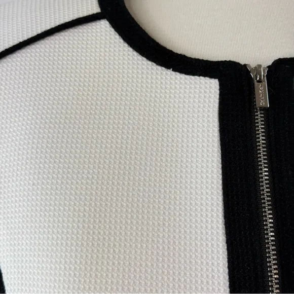 Calvin Klein Elegant White and Black Women's Jacket NWT