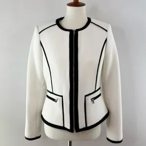Calvin Klein Elegant White and Black Women's Jacket NWT